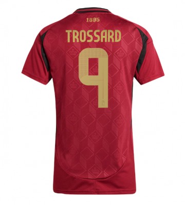 Belgien Leandro Trossard #9 Replika Hjemmebanetrøje Dame EM 2024 Kortærmet